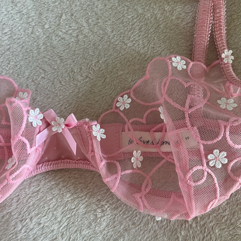 NWOT For Love And Lemons Heart Bra - Picture 2 of 3
